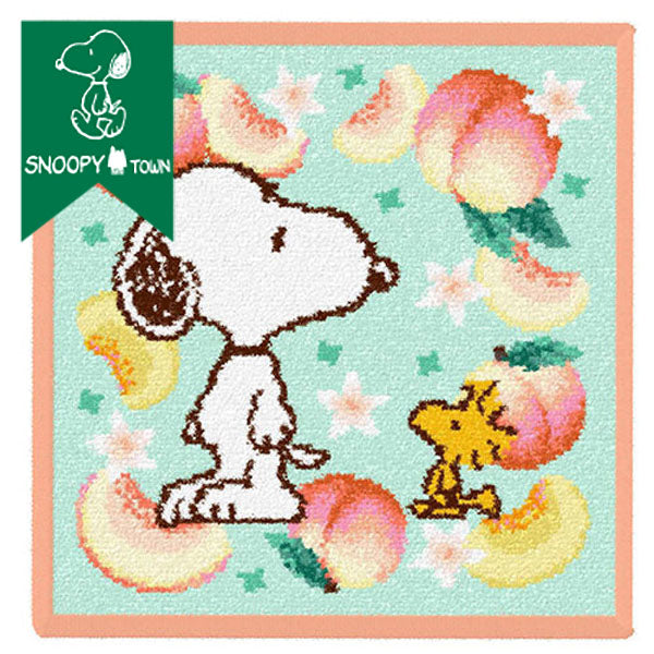 スヌーピー フェイラー ハンカチ (ピーチ)