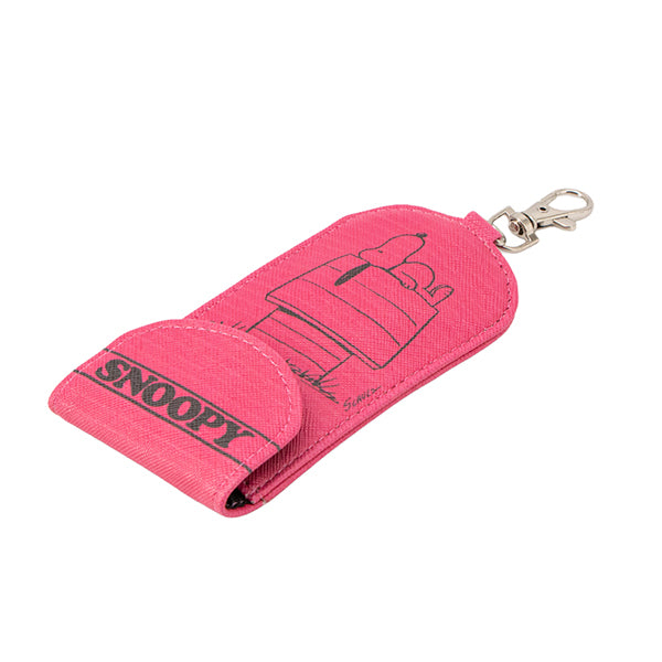 スヌーピー キッズキーケース (ピンク)