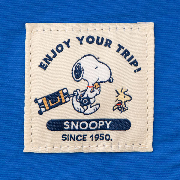 スヌーピー トートバッグ (ブルー／enjoy your trip)