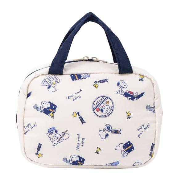 スヌーピー 2way吊り下げポーチ (enjoy your trip)