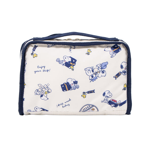 スヌーピー 仕切りたくさんマルチポーチ (enjoy your trip)