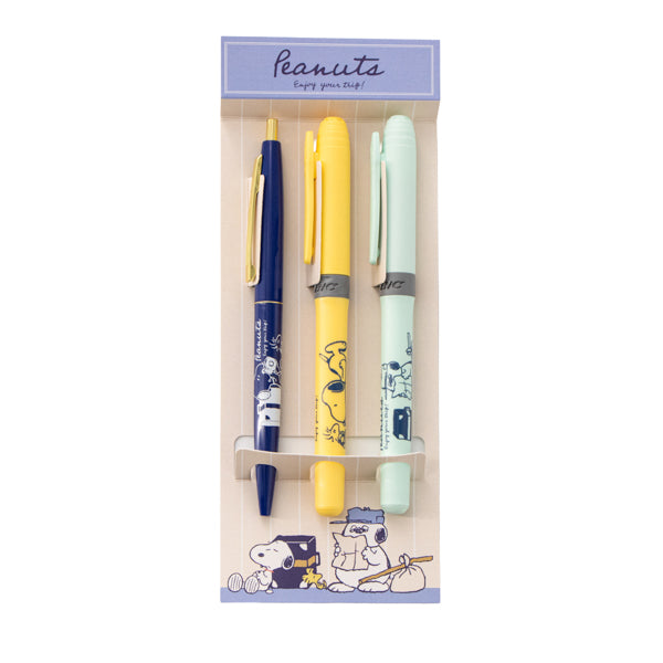SNOOPY - スヌーピーボールペンset スヌーピー ボールペン＆マーカーセット (enjoy your trip)