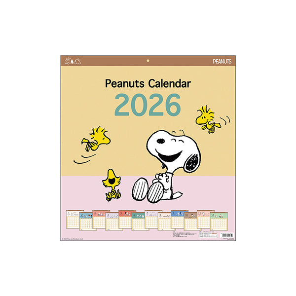 スヌーピー ウォールカレンダースクエア (2026)