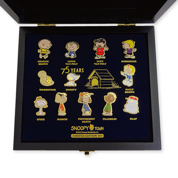 スヌーピー 記念ピンバッジセット (PEANUTS75周年 FRIENDS)