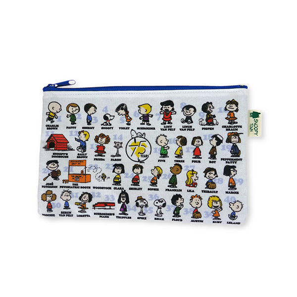スヌーピー フラットポーチ (PEANUTS75周年 FRIENDS)