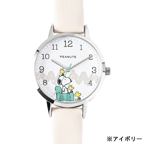 スヌーピー カジュアルレザーウォッチY