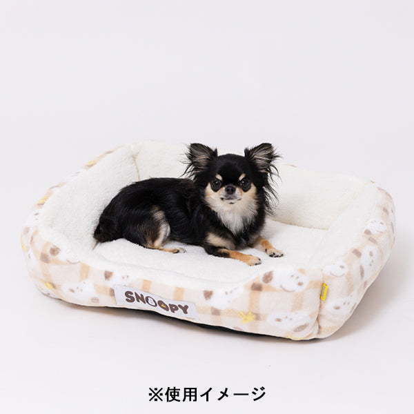 スヌーピー チェックボアソファ