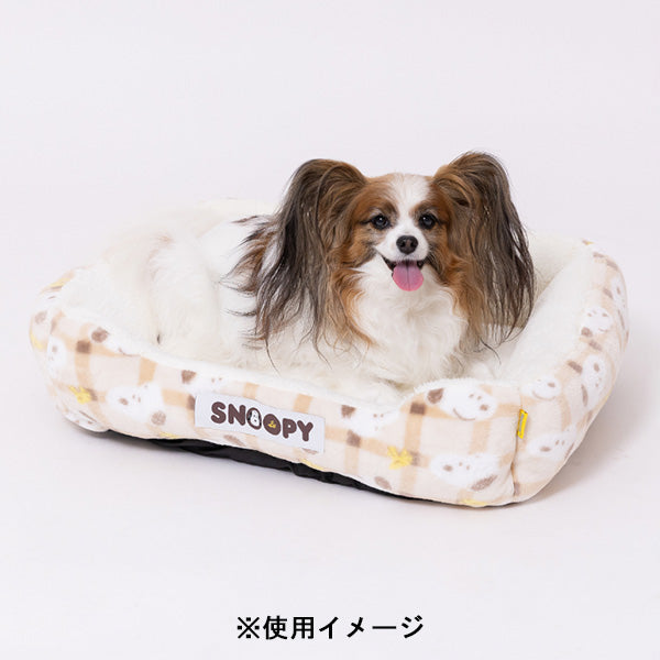 スヌーピー チェックボアソファ