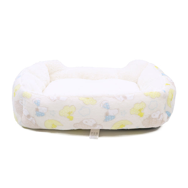 スヌーピー 雲柄ボアソファ