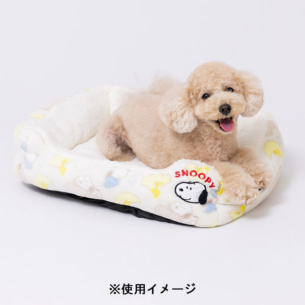 スヌーピー 雲柄ボアソファ