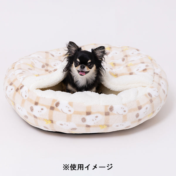 スヌーピー チェックボアラウンドベッド