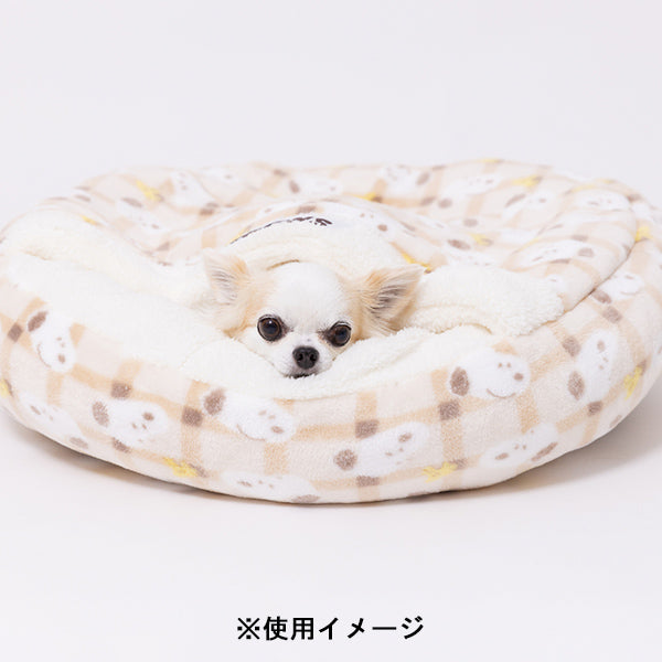 スヌーピー チェックボアラウンドベッド