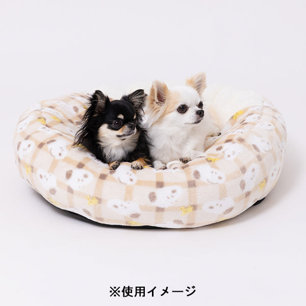 スヌーピー チェックボアラウンドベッド