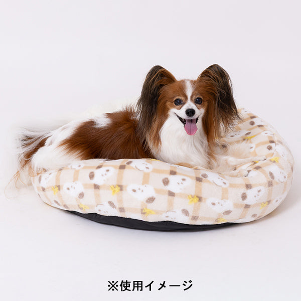 スヌーピー チェックボアラウンドベッド