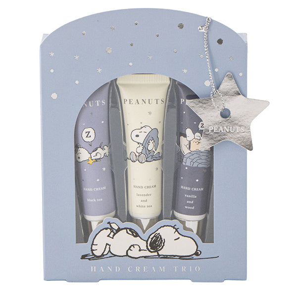 スヌーピー ハンドクリームトリオ (BLUE／リラックスナイトシリーズ)
