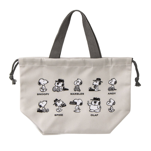 スヌーピー 持ち手付きランチ巾着 (Have a blast)