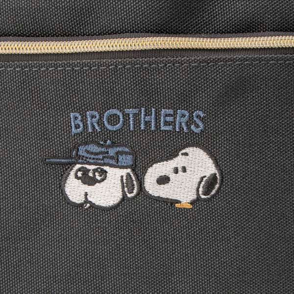 スヌーピー 横長Wファスナーショルダーバッグ (仲良しブラザーズ)