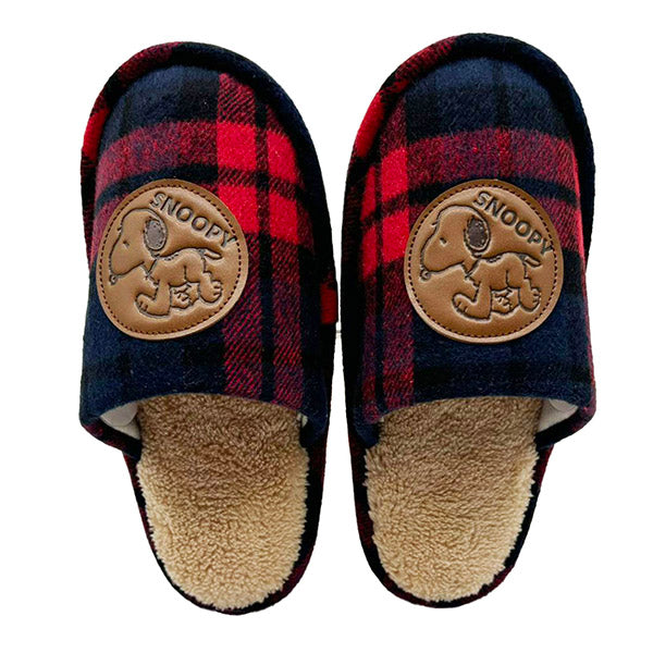 スヌーピー 外縫い スリッパ (レッド)