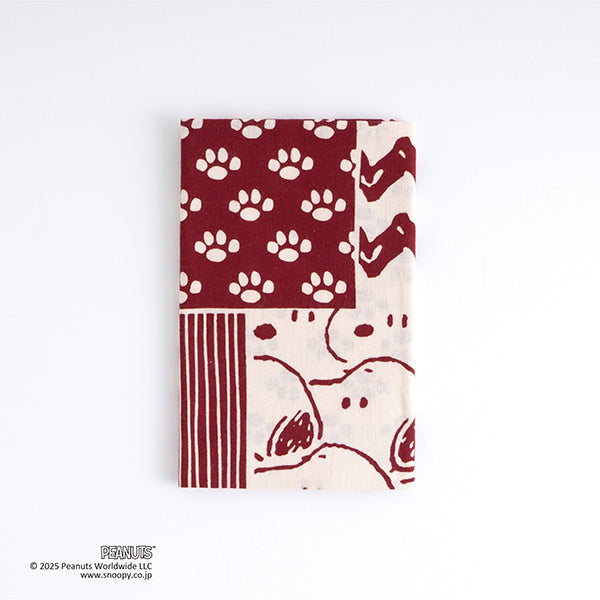 スヌーピー  かまわぬ てぬぐい (スヌーピー切継小紋)