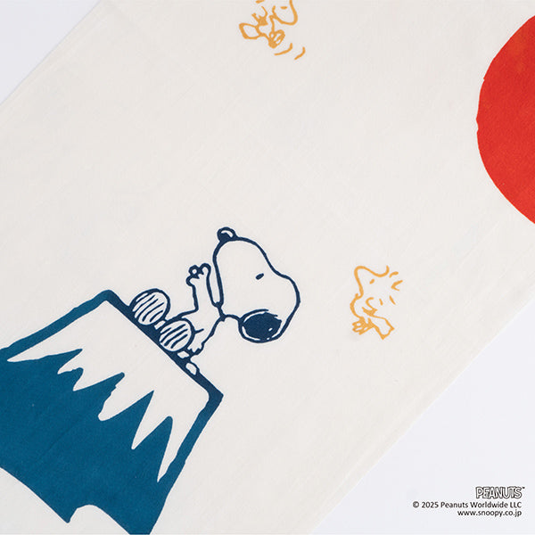 スヌーピー かまわぬ てぬぐい (富士山とスヌーピー)