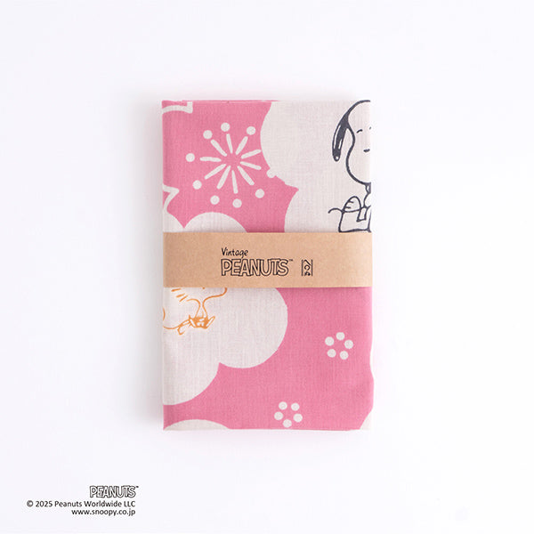 スヌーピー かまわぬ てぬぐい (梅文様スヌーピー)