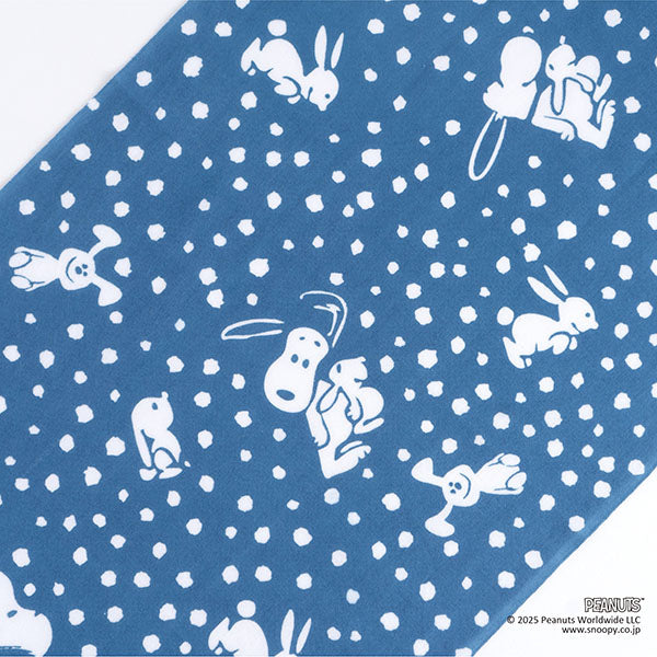 スヌーピー かまわぬ てぬぐい (うさぎとスヌーピー)