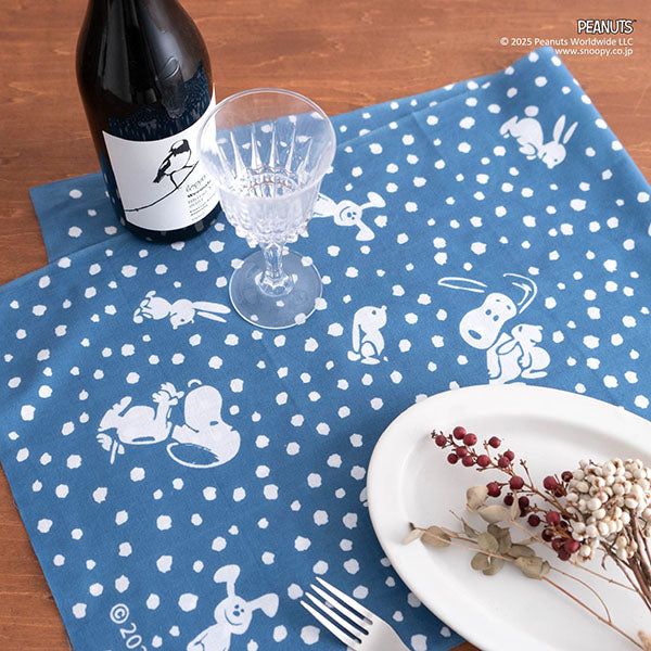 スヌーピー かまわぬ てぬぐい (うさぎとスヌーピー)