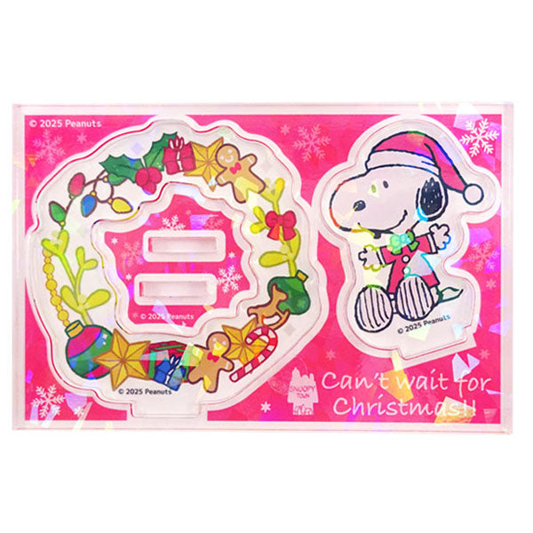 スヌーピー ホログラムアクリルスタンド (Can’t wait for Christmas!!)