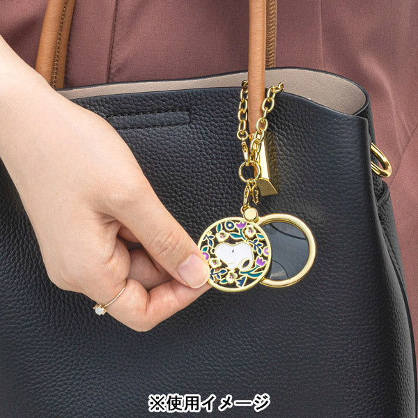 おめかしルーペ・PEANUTS (お花に囲まれたスヌーピー)