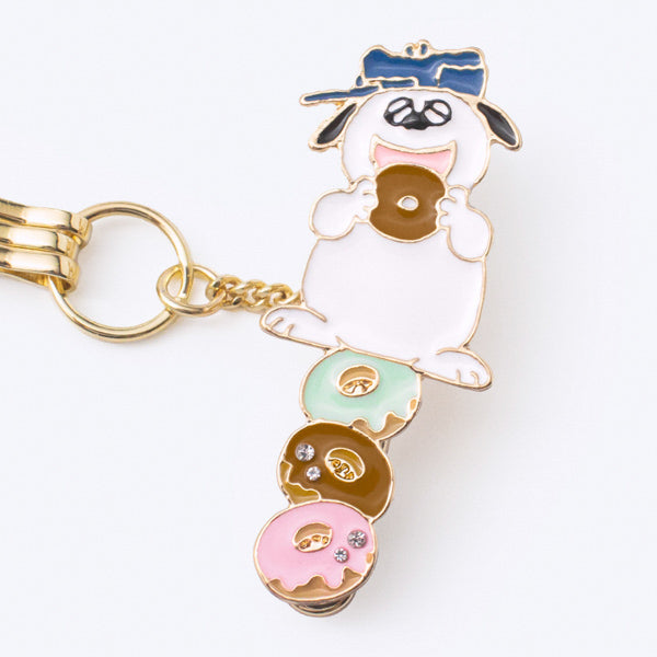 バッグキークリップmini・PEANUTS (ドーナツとオラフ)