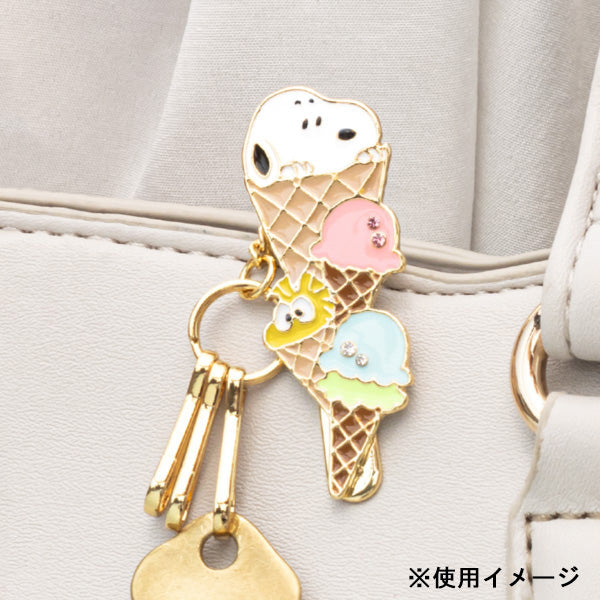 バッグキークリップmini・PEANUTS (アイスとスヌーピーたち)