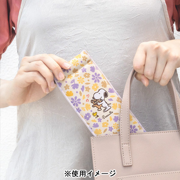 スリムキャンディポーチ・PEANUTS (花柄スヌーピー＆ベア)