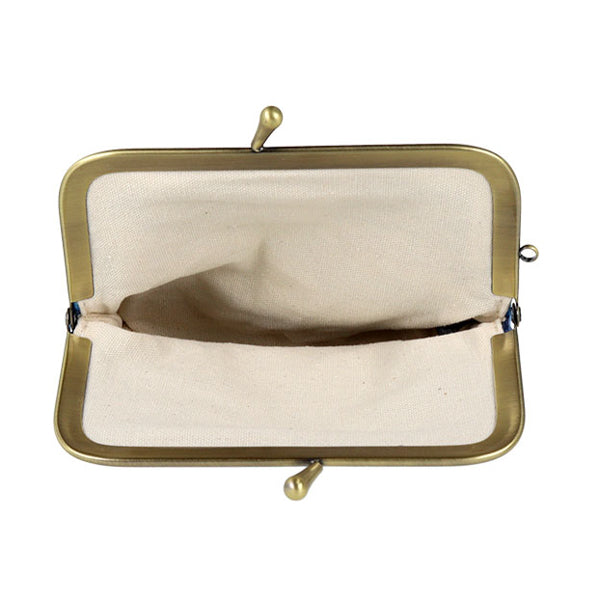 スヌーピー 畳刺繍ミニポーチ がま口 (ハート／NewLifeCollection)