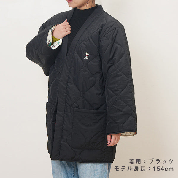 【おかいものSNOOPY限定】DAN-TEN／パッカブルはんてん（リバーシブル）