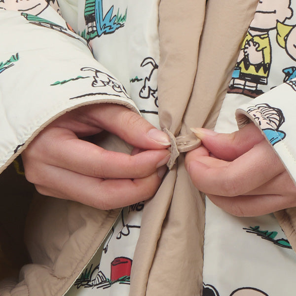 【おかいものSNOOPY限定】DAN-TEN／パッカブルはんてん（リバーシブル）