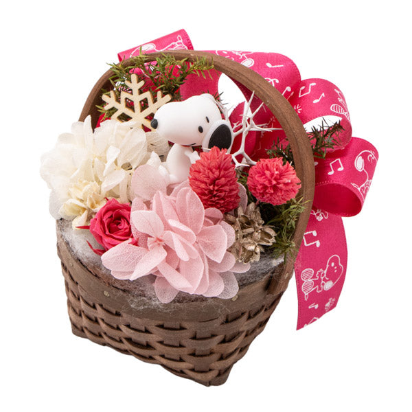 スヌーピー ウィンターバスケット