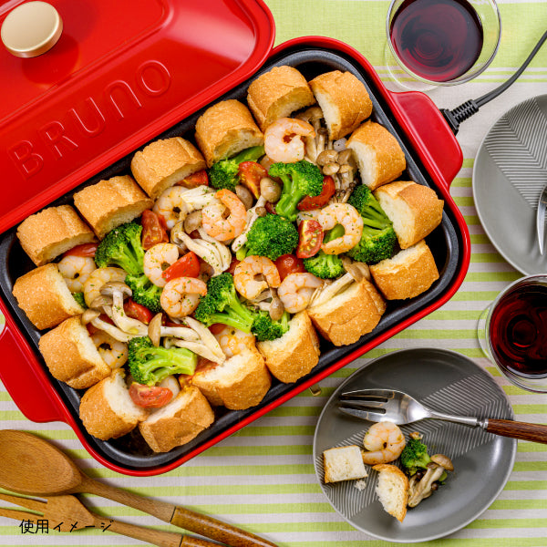 【おかいものSNOOPY限定】BRUNOコンパクトホットプレート (SNOOPY&Woodstock)