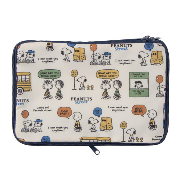 スヌーピー 圧縮ポーチS (PEANUTS STREET)