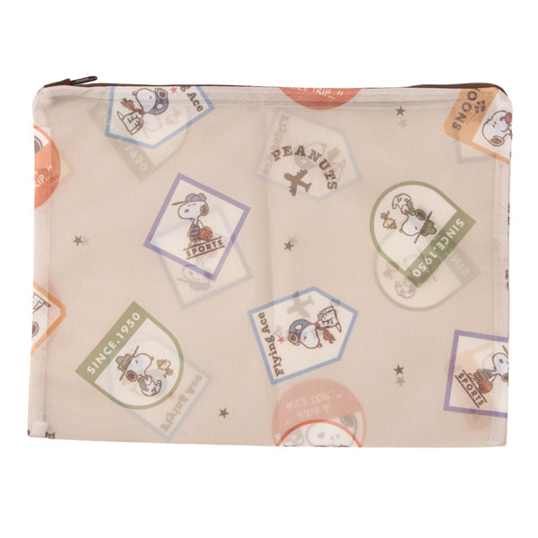 スヌーピー メッシュポーチ 5点セット (Let's take a trip)