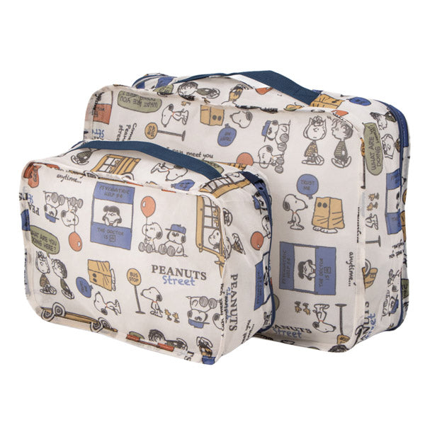 スヌーピー メッシュポーチ 2点セット (PEANUTS STREET)