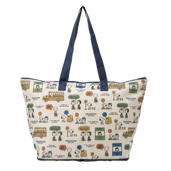 スヌーピー 折りたたみボストンバッグ (PEANUTS STREET)