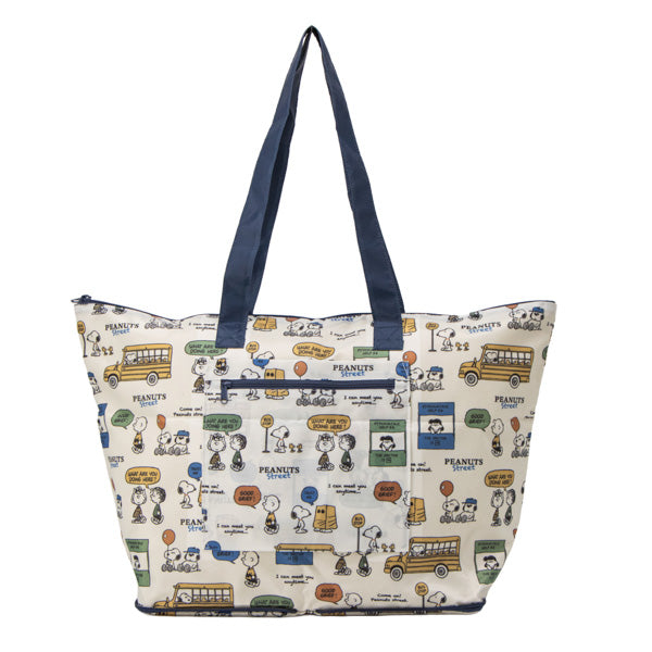 スヌーピー 折りたたみボストンバッグ (PEANUTS STREET)