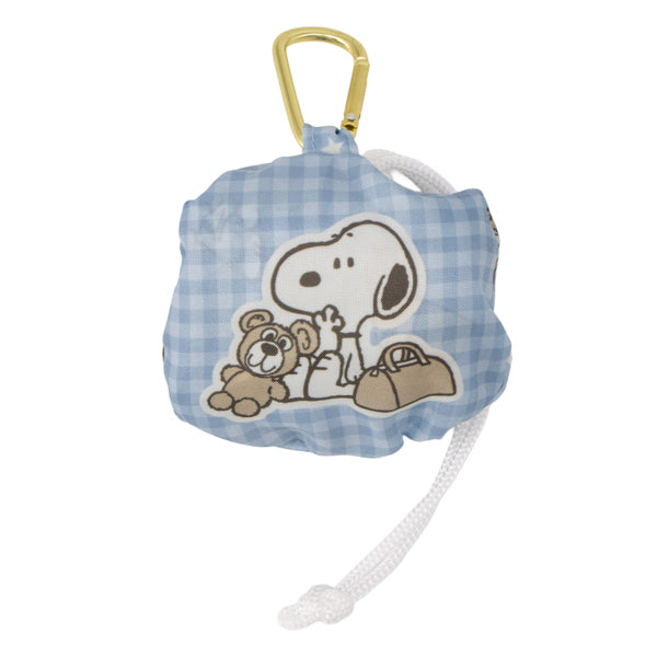 スヌーピー ポーチ付きエコバッグ (スヌーピーとくま)
