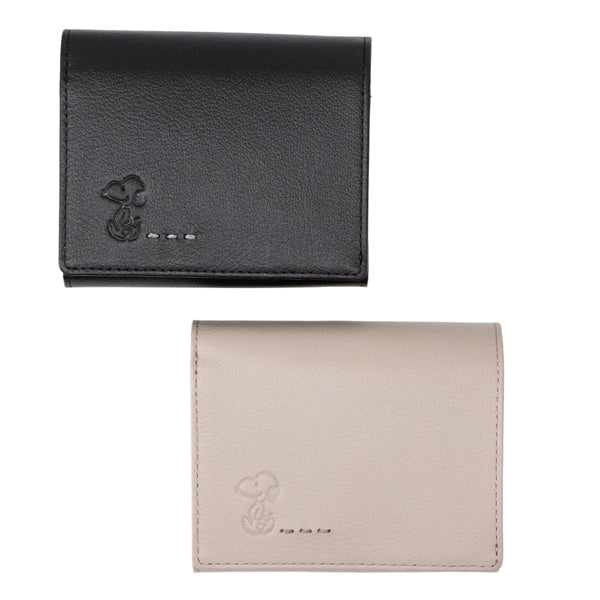 スヌーピー 2ルーム二つ折財布 (ステッチシリーズ)