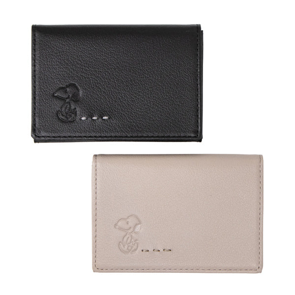 スヌーピー ファスナー付きパスケース (ステッチシリーズ)