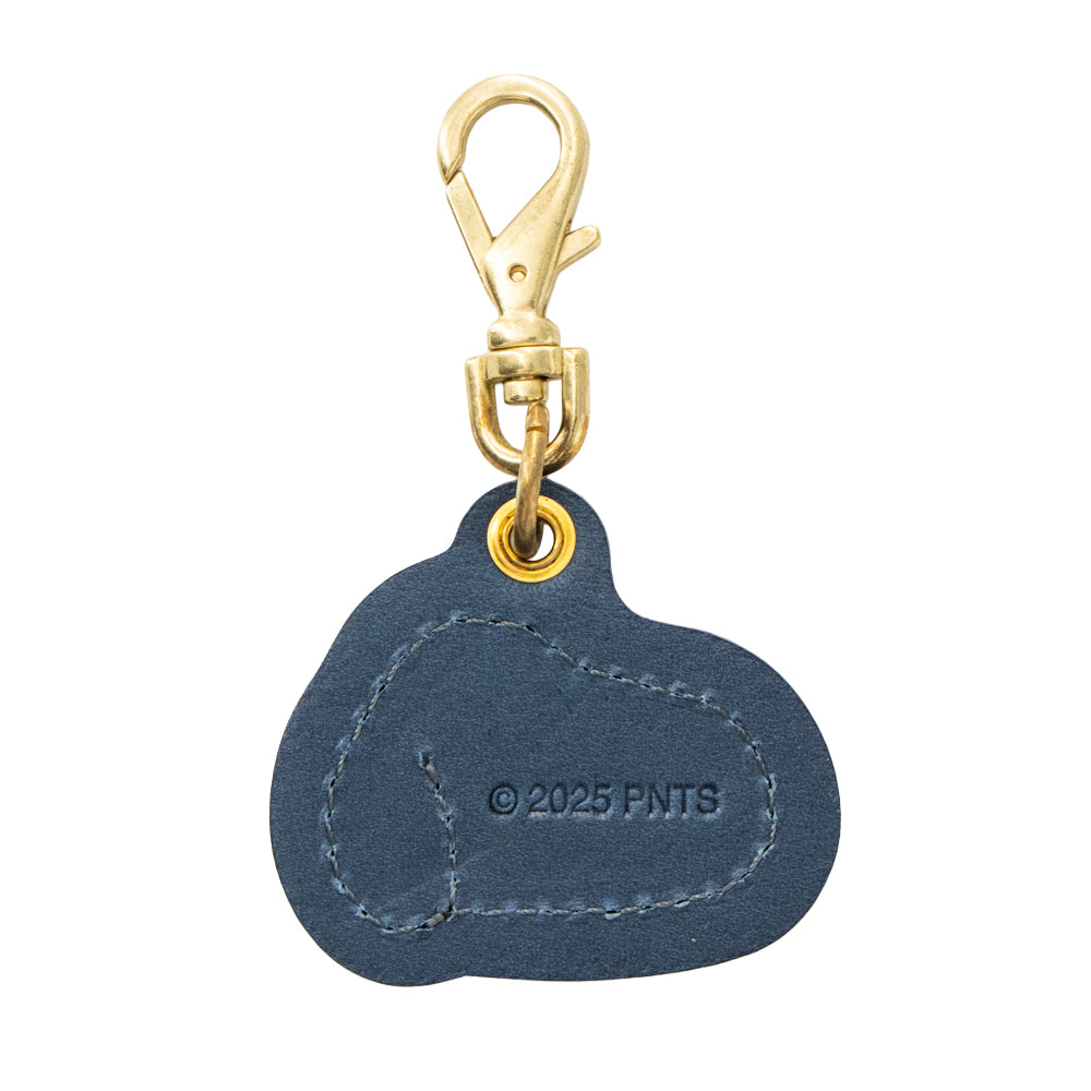 スヌーピー 栃木レザーチャーム（ネイビー／小さな革工房）