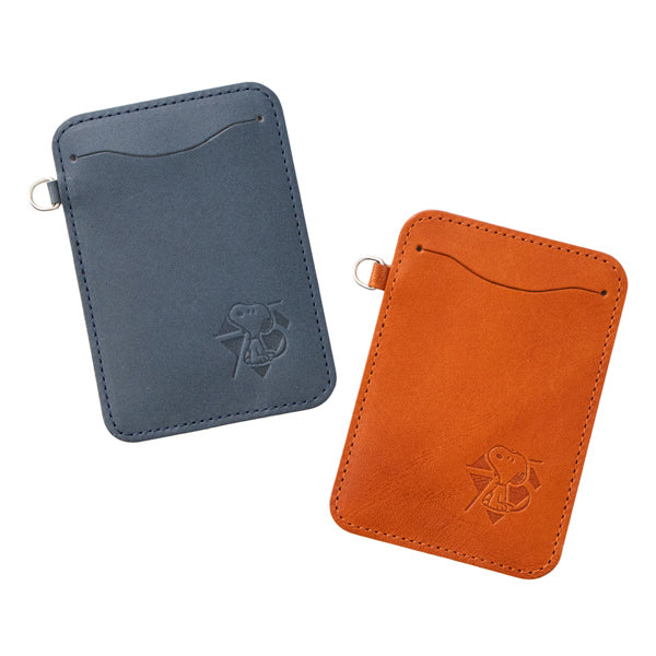 スヌーピー 栃木レザー75th パスケース