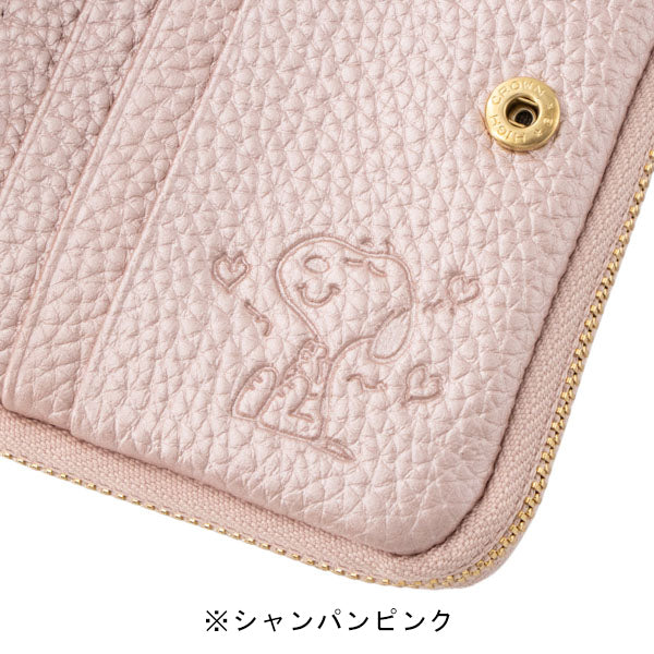 スヌーピー 二つ折れ財布 (かるふわシリーズ)