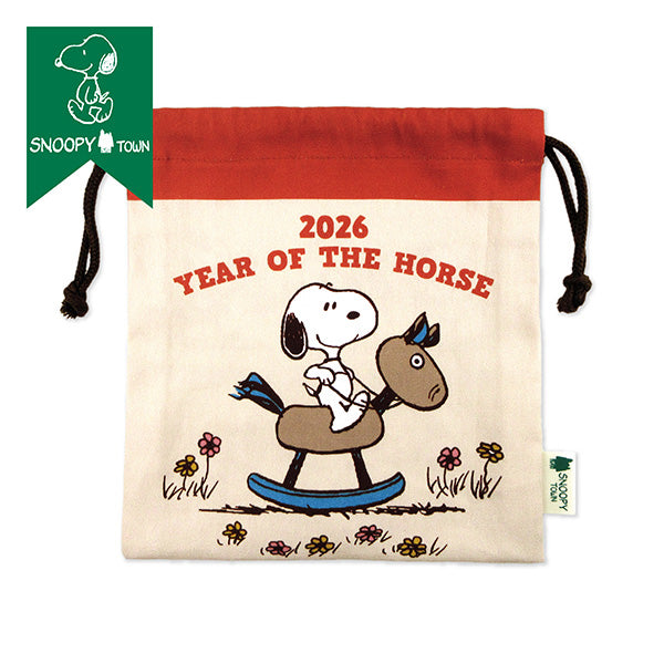 スヌーピー 巾着 (YEAR OF THE HORSE)