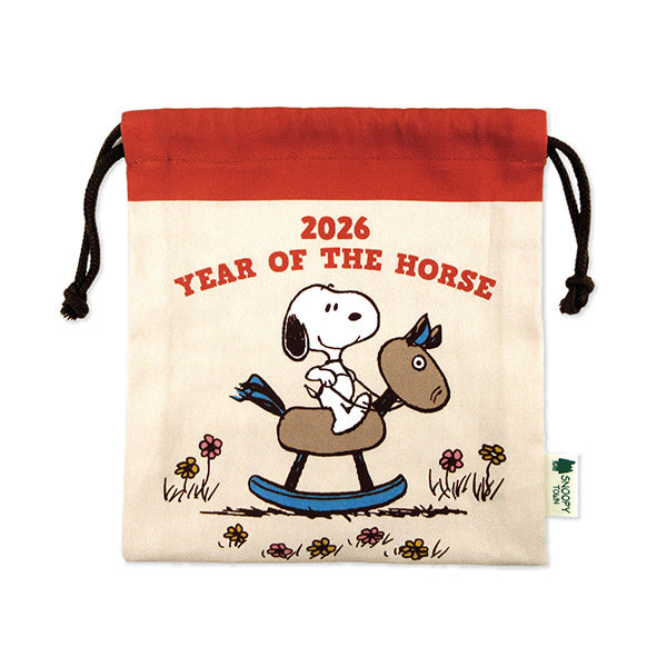 スヌーピー 巾着 (YEAR OF THE HORSE)